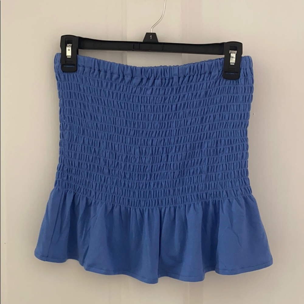 Rue21 Ribbed Blue Tube Top